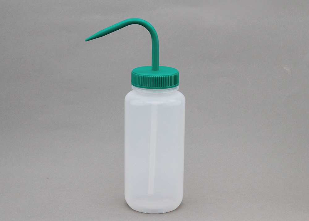 宽口洗瓶（LDPE）盖子（PP）500ml绿色