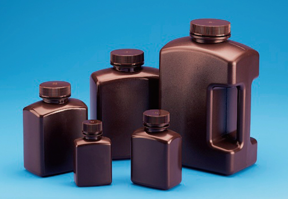 褐色角型瓶（HDPE） 盖（PP） 2000ml