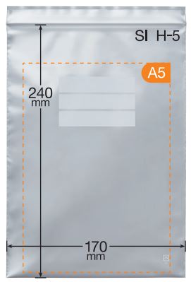 Unipack Silver Si H-5 240 x 170 x 0.04mm厚（100张）