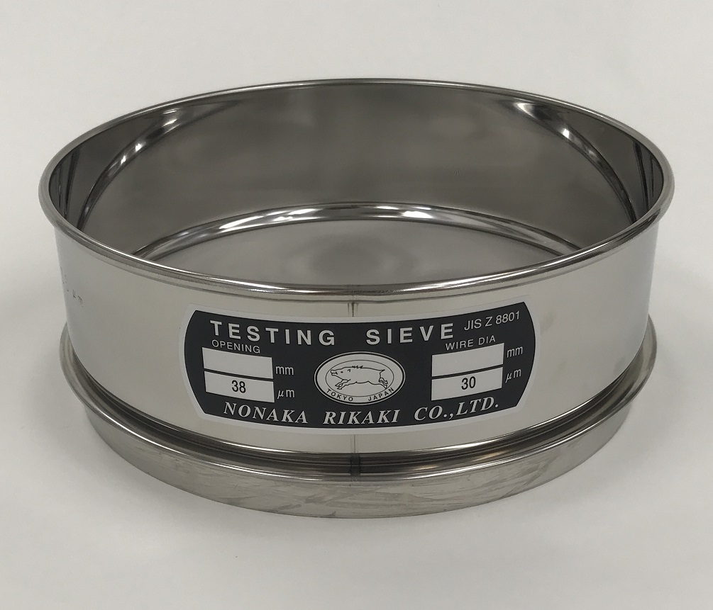 全面测试筛&phi;300xH100网格打开0.02mm（JIS Z8801-1）