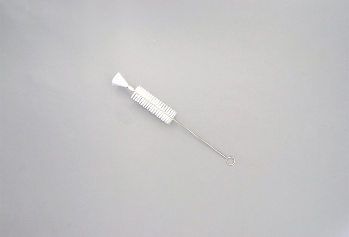 注射器洗涤刷10cc（PBT发材材料：白色）刷长70mm x直径&phi;22mmx总长度220mm（10件）