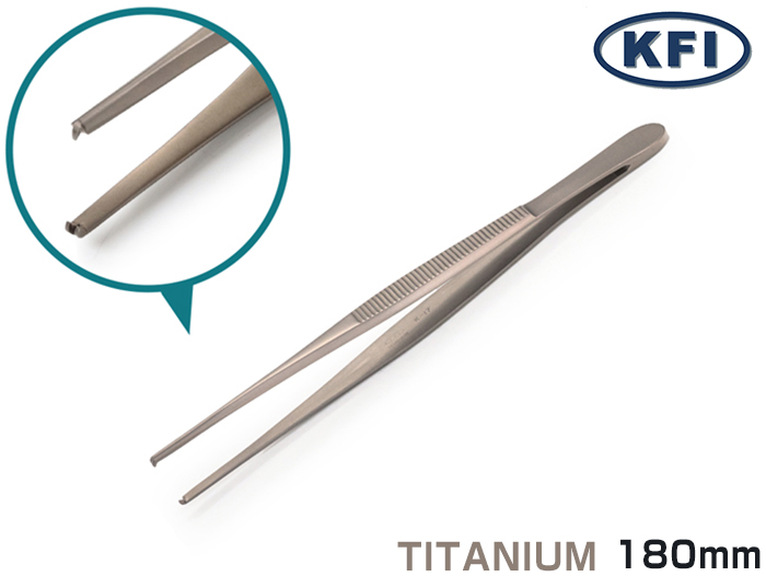 精密镊子K-17钛W18B-180mm（178223）