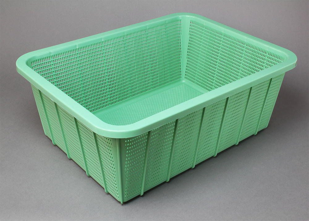 深大方形篮子柔和的时间（绿色）