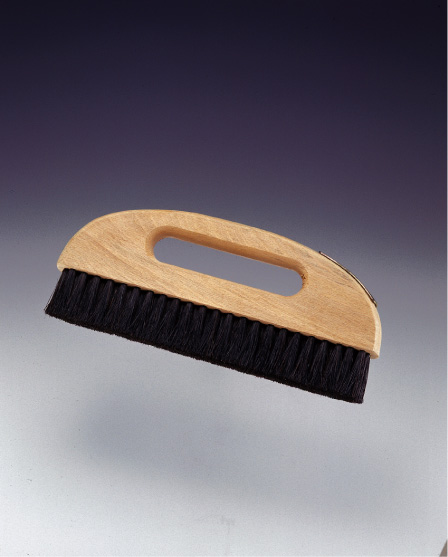 带金属配件，黑发，1 shaku 120584 0001的月球形刷子