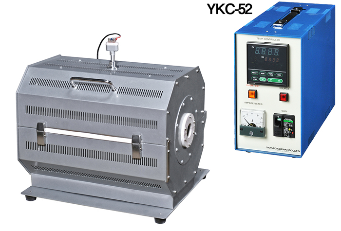 台式2次票房高温管状炉和控制面板（TSW-630，YKC-52）