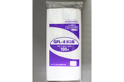 Unipack GP L-4水平长度340 x 480 x 0.04mm厚（100张）