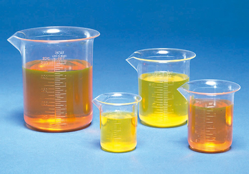 带有比例PMP 1330 3000ml的烧杯