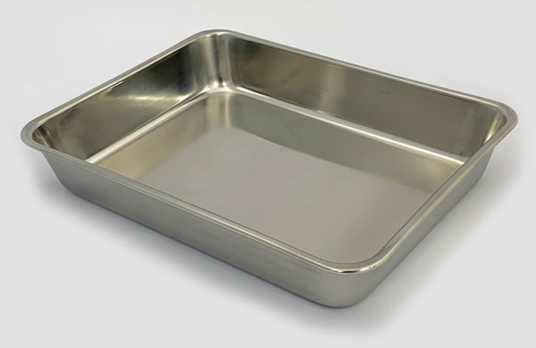 不锈钢方形蝙蝠的身体，3件，590 x 420 x 110毫米深