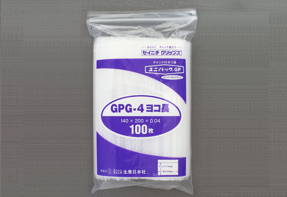 Unipack GP G-4水平长度140 x 200 x 0.04mm厚（包括100张纸）