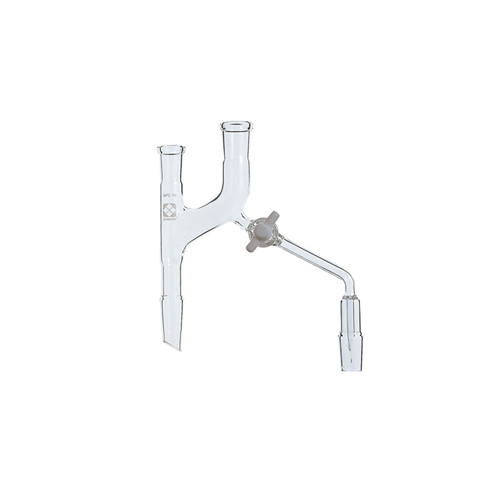 SPC分留头 流下流量调节コック付 SPC-15-19-19-19  038250-3519