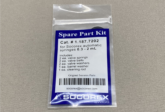 Socolex SH连续分配器材料的消耗品：氟橡胶，PTFE，不锈钢