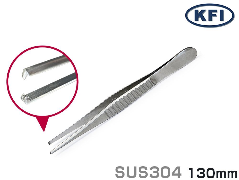 精密镊子K-37不锈钢W13B-130mm（373221）