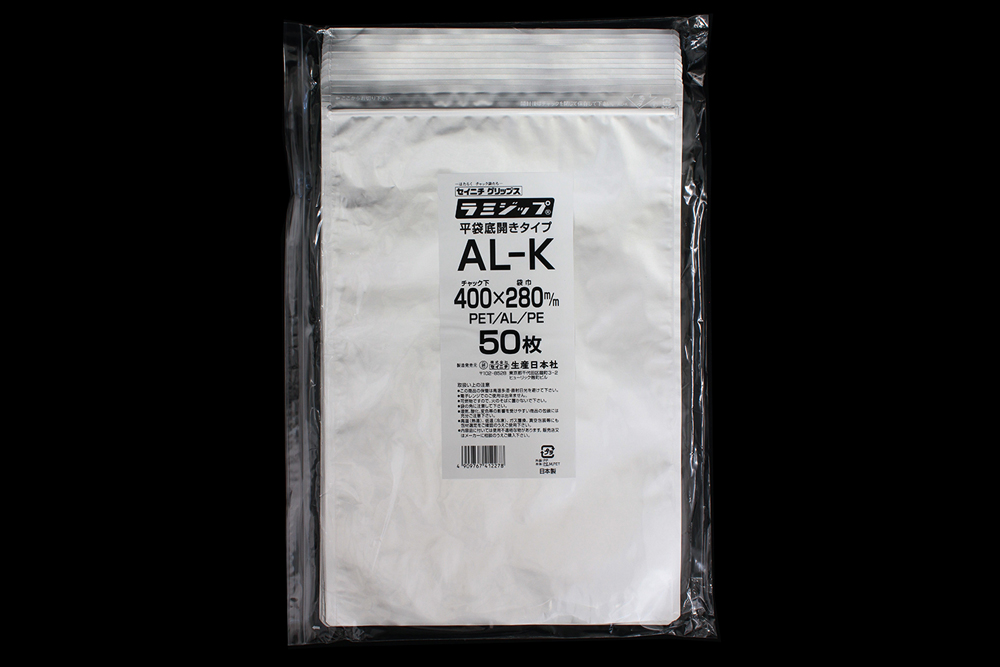 铝制Lamizip Flat Bag al-K 400mm x 280mm，50件