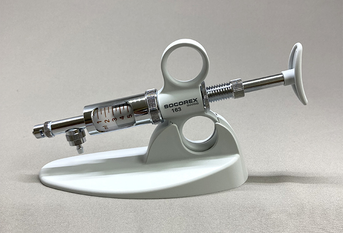 Socolex SH经典连续分配器容量：0.5〜5ml标度间隔：0.5ml