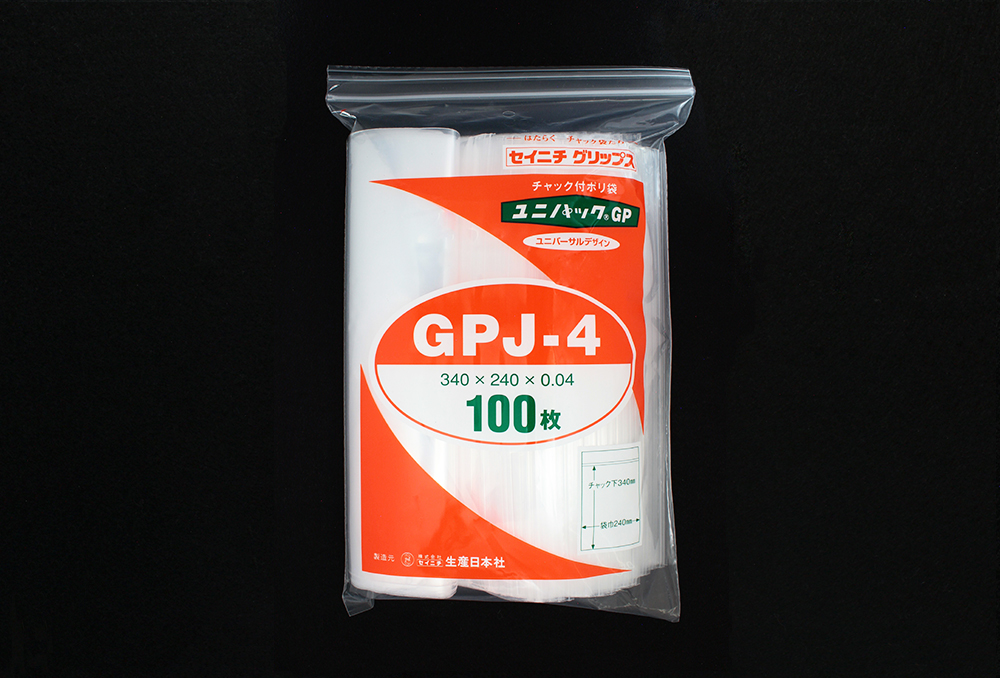 Unipack GP GPJ-4 340 x 240毫米x 0.04毫米厚（100张）