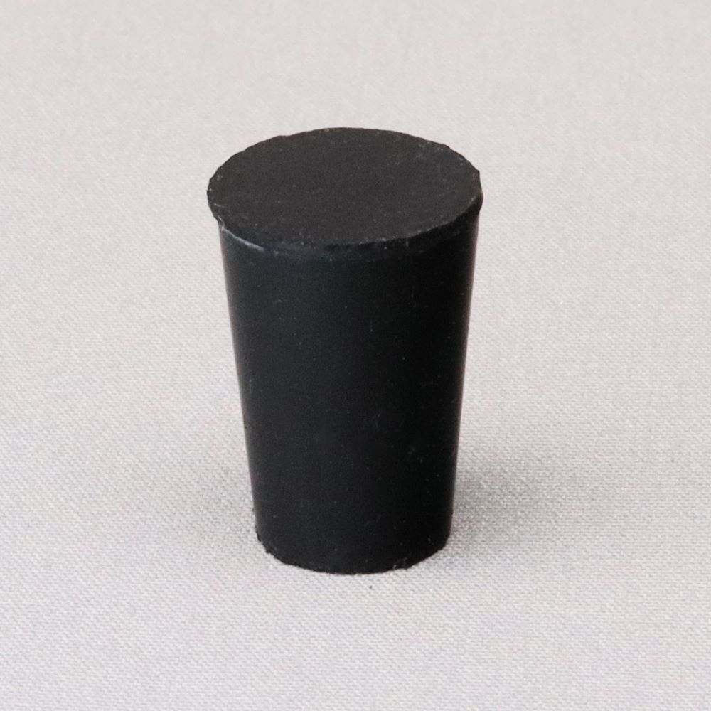 天然橡胶塞子，黑色，NO02，12mm x 9mm x 17.5hmm