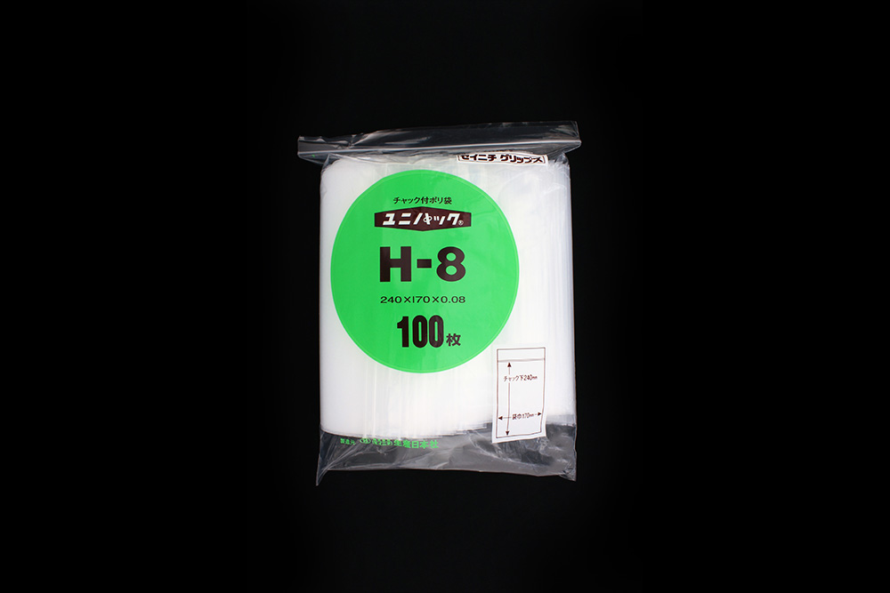unipack（透明）H-8 240 x 170mm 0.08mm厚（100张）