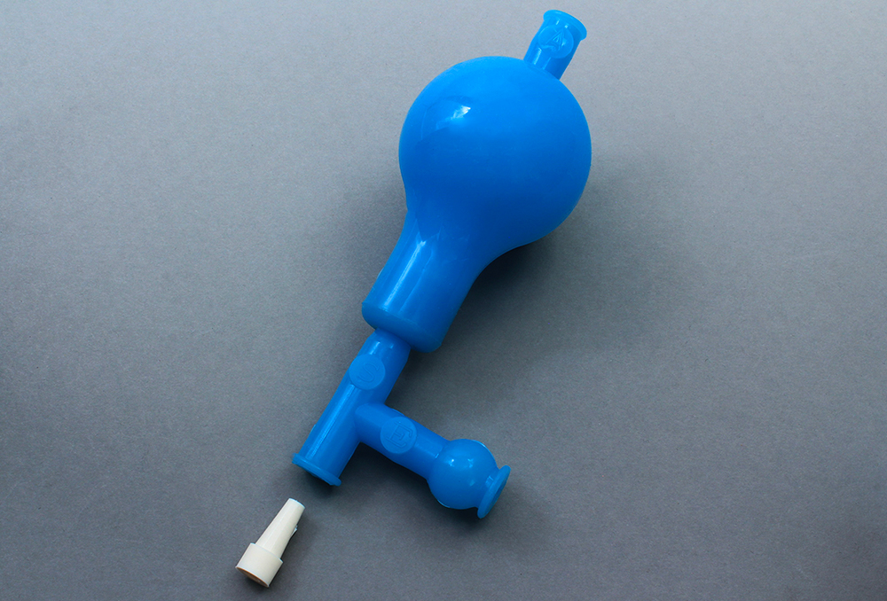 颜色有机硅安全移液器蓝色