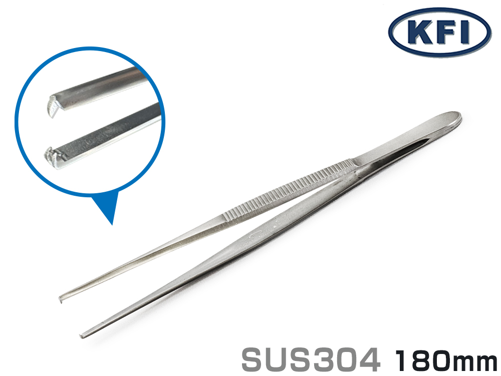 精密镊子K-17不锈钢W18B-180mm（178221）