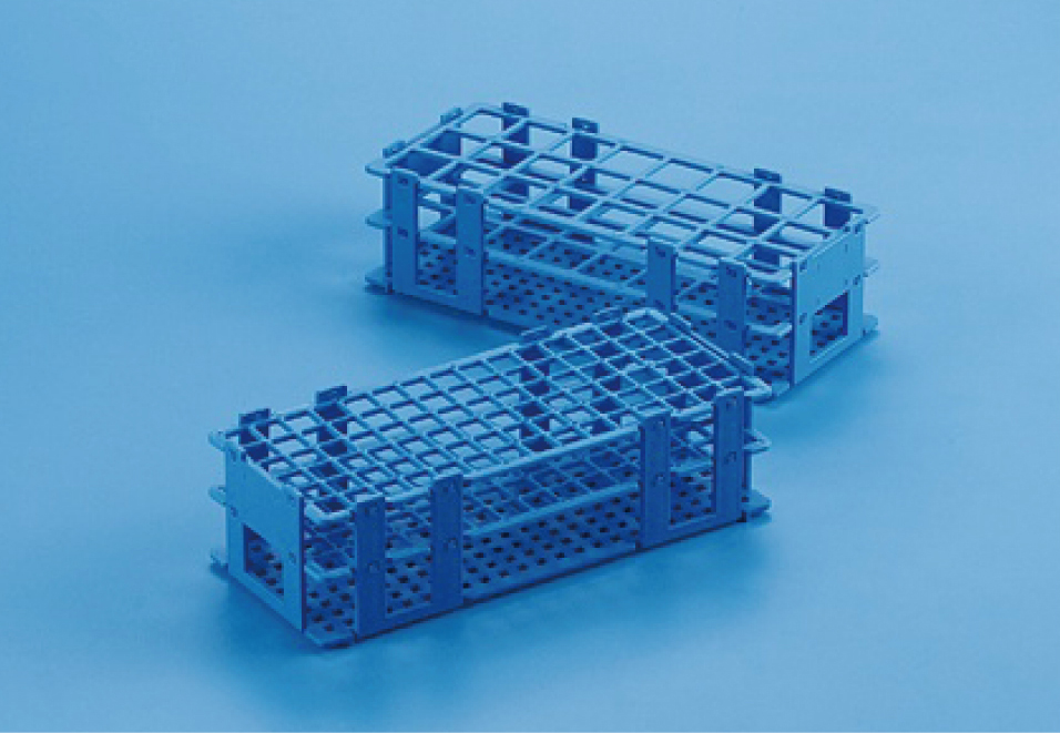 多机测试管架PP直径25的孔数25，白色