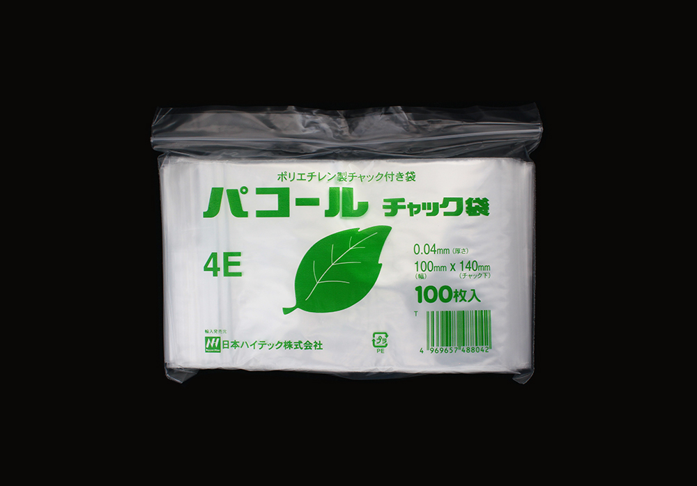 PACOL拉链袋4E 100 x 140mm 0.04mm厚（100张）