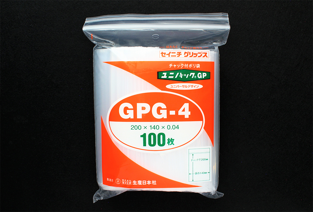 Unipack GP GPG-4 200 x 140毫米x 0.04毫米厚（100张）
