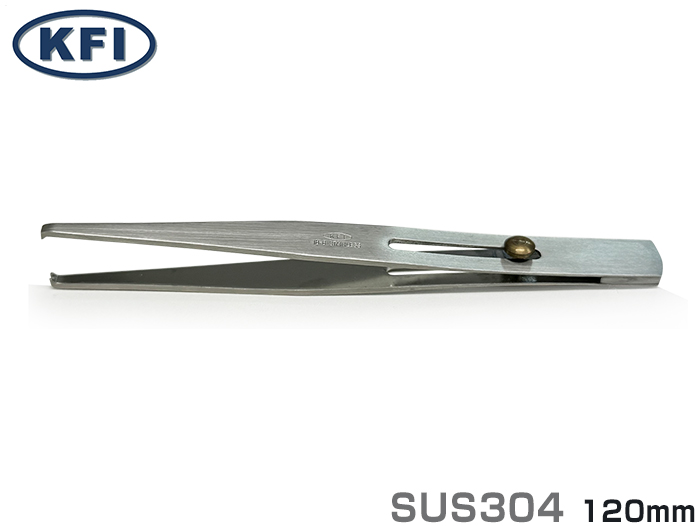精密镊子K-8幻灯片120mm不锈钢（080001）