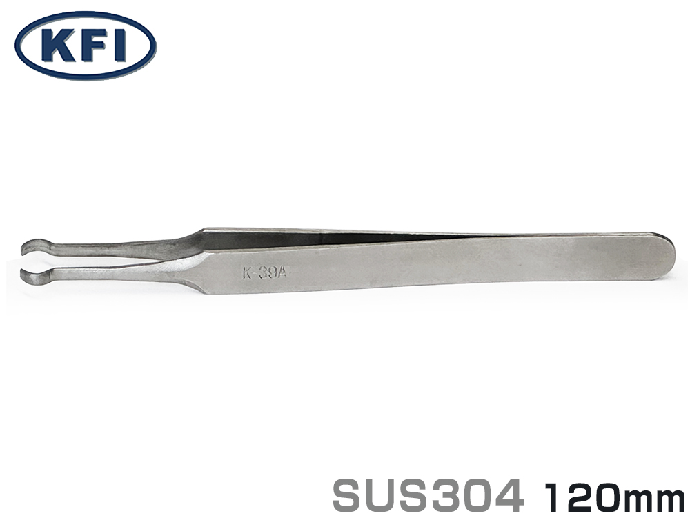 精密镊子K-39A 120mm SUS304（391111）