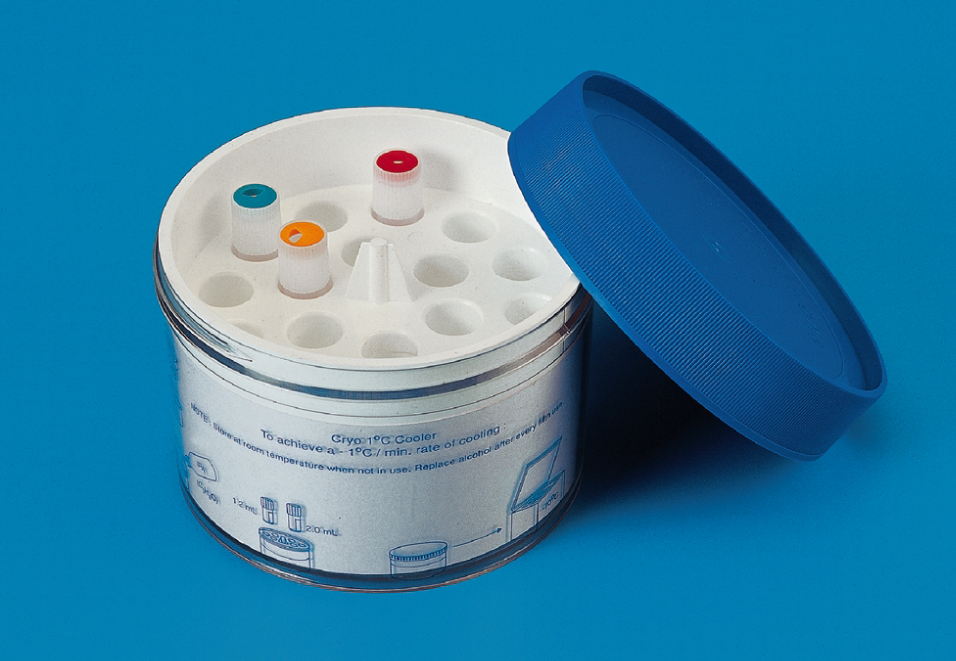 冰冻1&deg;C冷却器PC盖HDPE孔数量18的1.0和1.8毫升