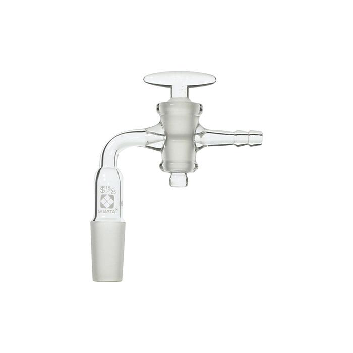 普通的滑动管道，弯曲的管，带玻璃公鸡，15/25 007120-1590