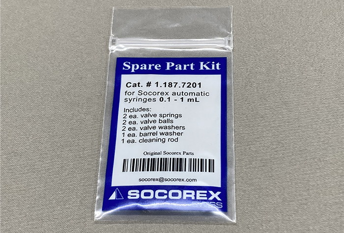 Socolex SH连续分配器材料的消耗品：氟橡胶，PTFE，不锈钢