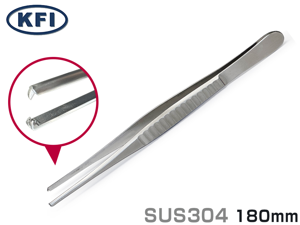 精密镊子K-37不锈钢W18B-180mm（378221）