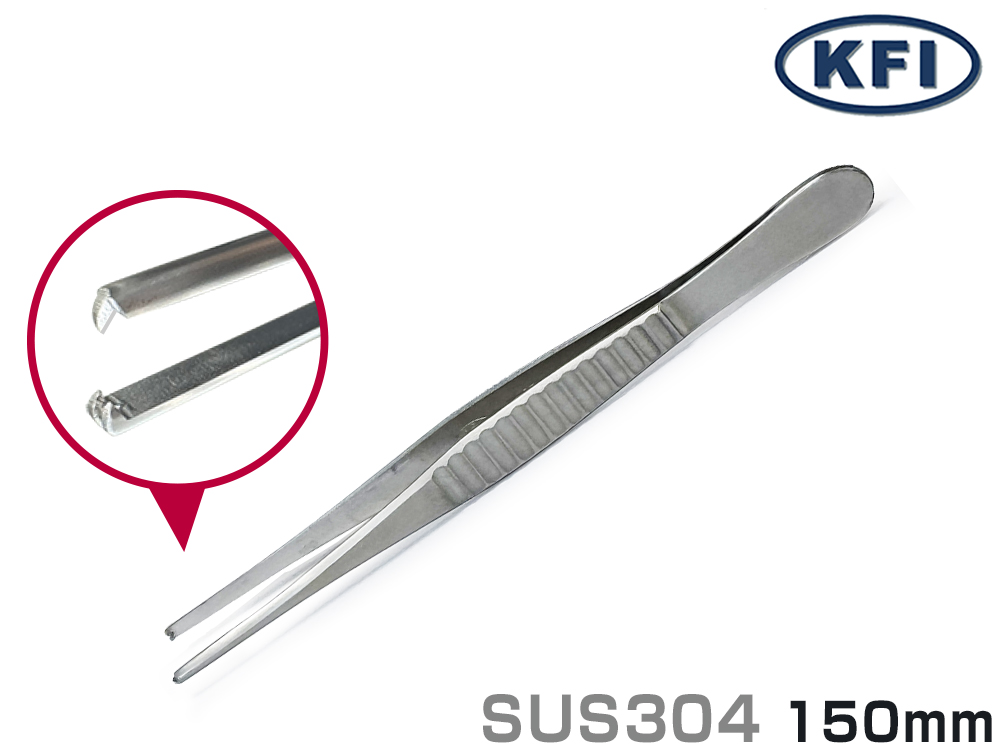 精密镊子K-37不锈钢W15B-150mm（375221）