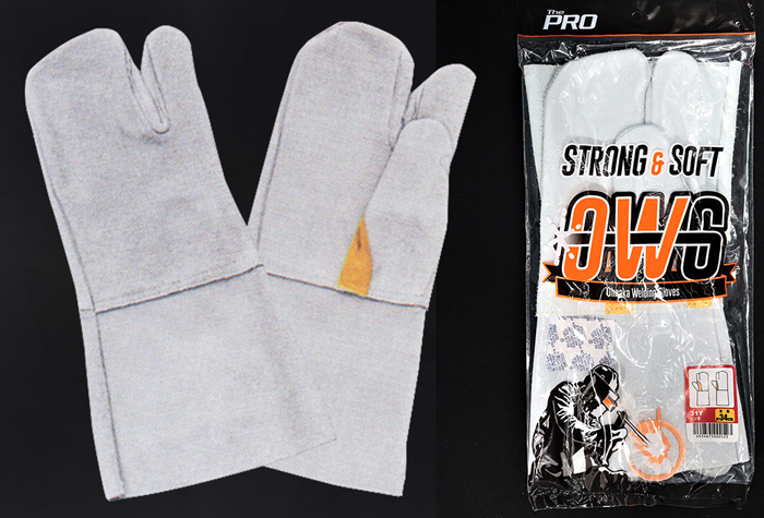 焊接手套配牛皮皮革兼容3手指（Mitsuko）31岁