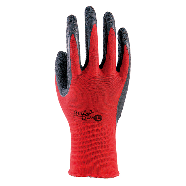 天然橡胶涂层手套3630-10p橡胶跳动13G LL（10对x 5对）