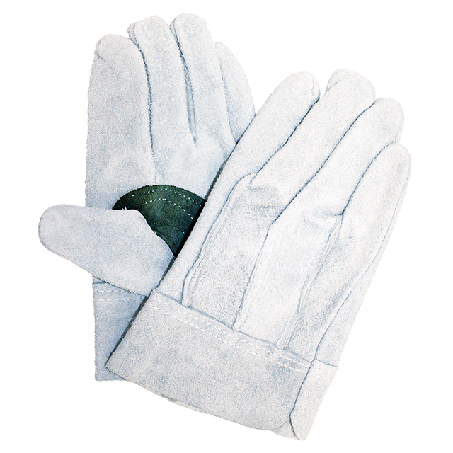 牛皮手套ks473背面缝制黑色适合l（免费）尺寸10对