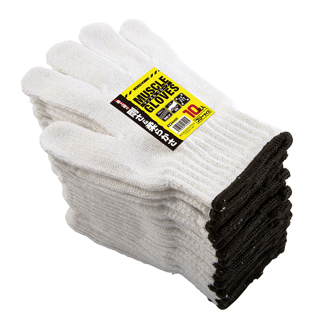 Shino Gloves 6400肌肉手套，一个尺寸合适（10对x 10对）