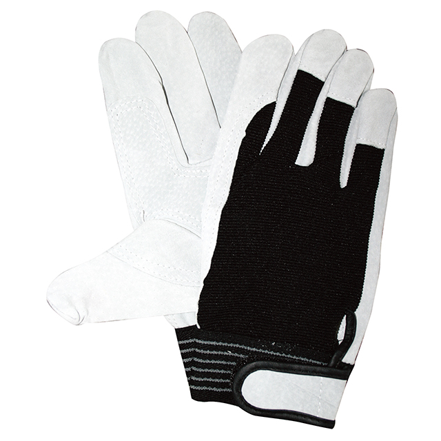 猪绒面革手套310魔术，带靠背，大小L，10对