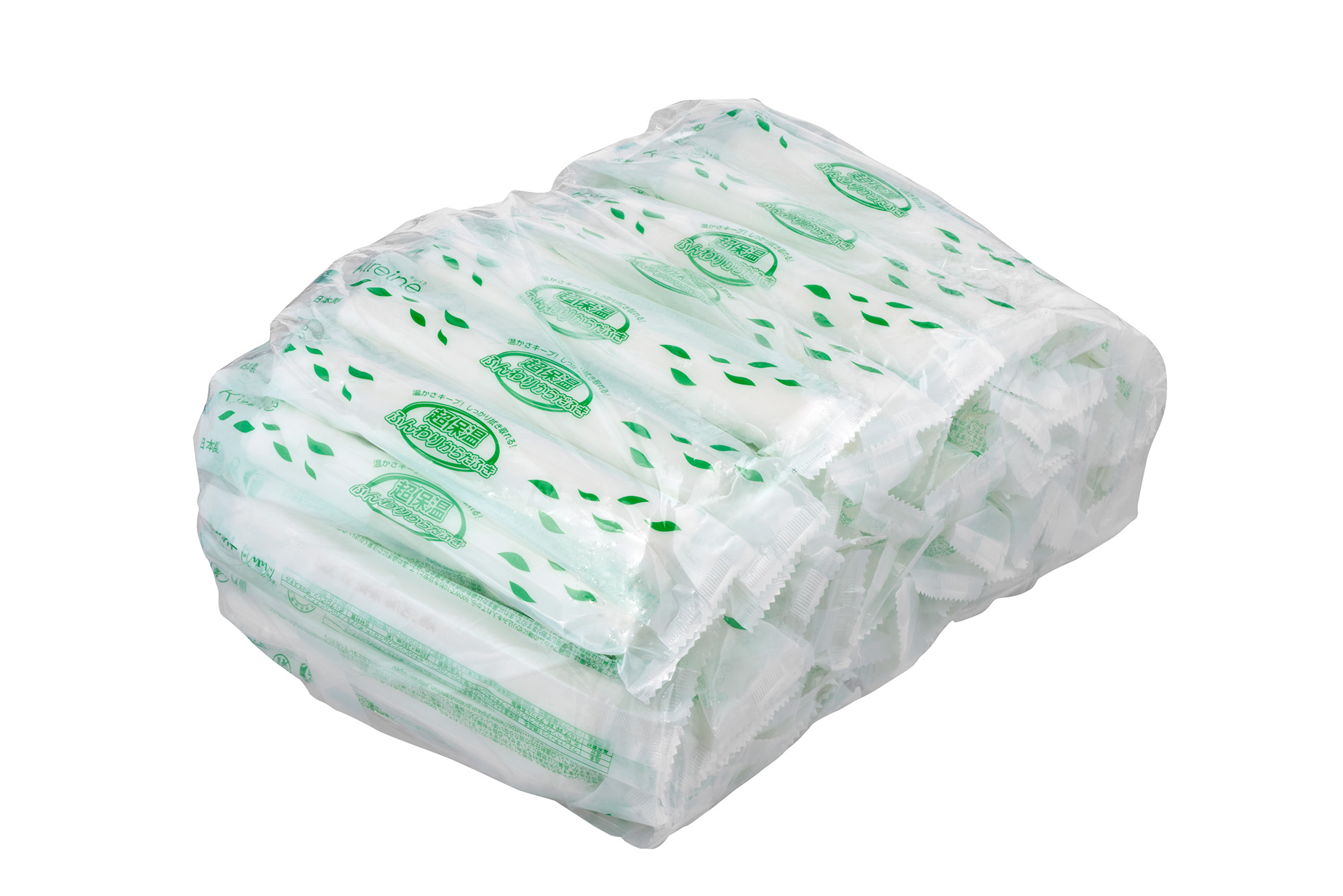 Kireine超热蓬松的身体擦拭常规80件280mm x 280mm