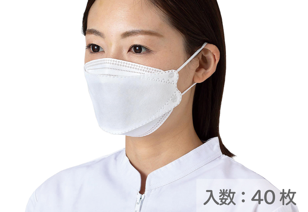 三维手术面具2875-W白色免费（包括40张床单）