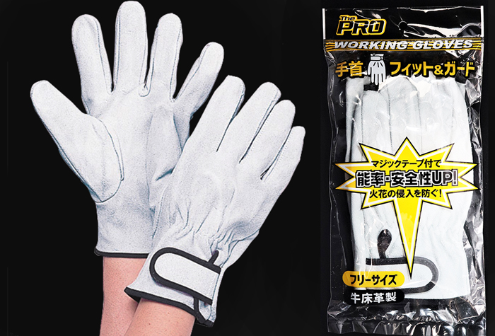 皮手套，地板Rainfly 260T，自由尺寸，腕搭扣胶带