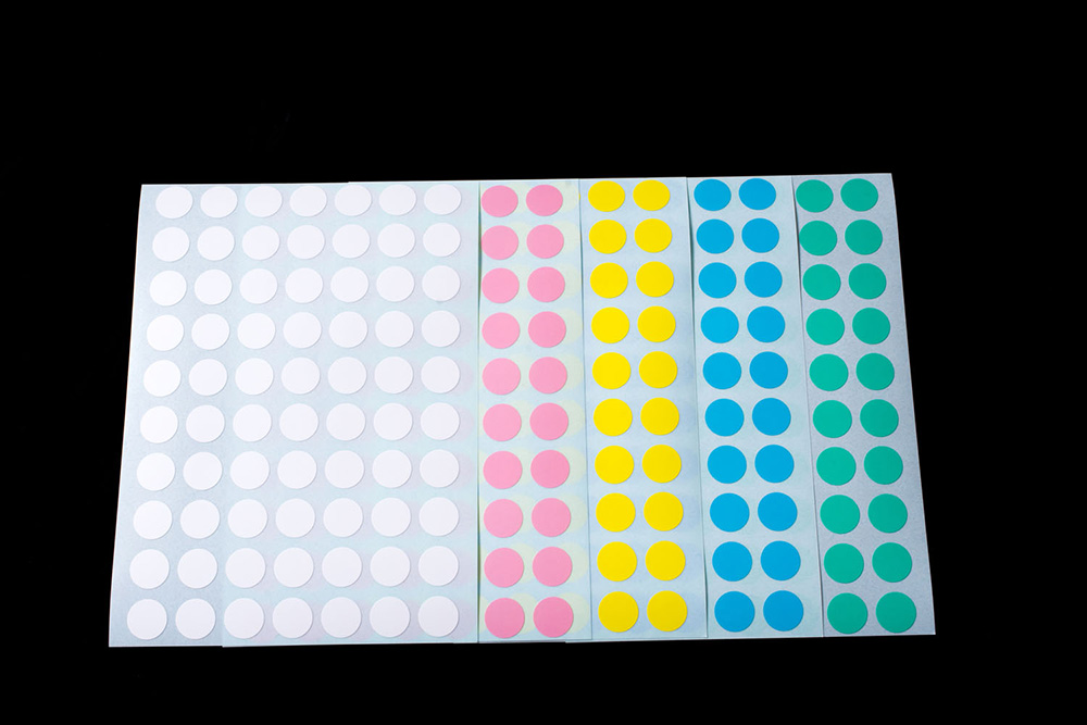 柔和的点标签5彩色混合标签：12mm&phi;mpdl12sm700张（1袋）