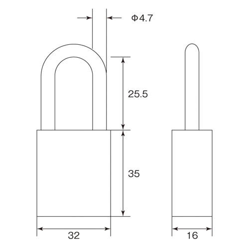 钥匙锁（挂锁）钥匙锁-D 195064