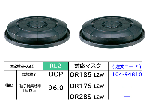 DR185L2W备用过滤器2件