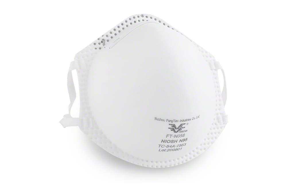 杯形NIOSH N95蒙版（20件）FT-N058。 140 x 125 x 50毫米