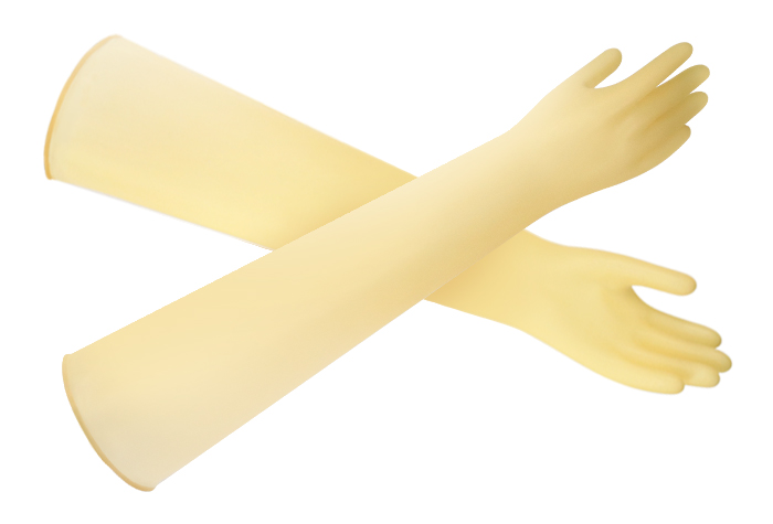  胶具有手套（糖果）总长度640mm