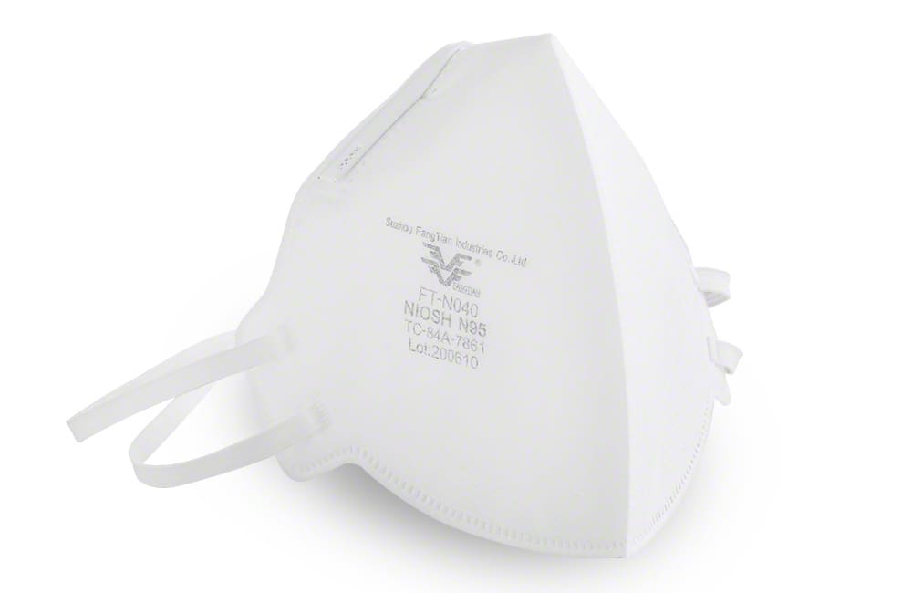 可折叠NIOSH N95蒙版，20件，ft-n040 120x155x8mm（折叠时）