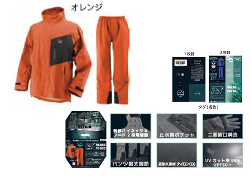 [停产]摩托拉斯Pro M770雨服5l橙色