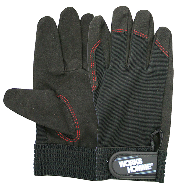 Microgiber Gloves 3750bk露背魔术黑色LL（包括10对）