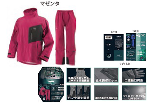 [停产]摩托拉斯Pro M770雨服3L洋红色